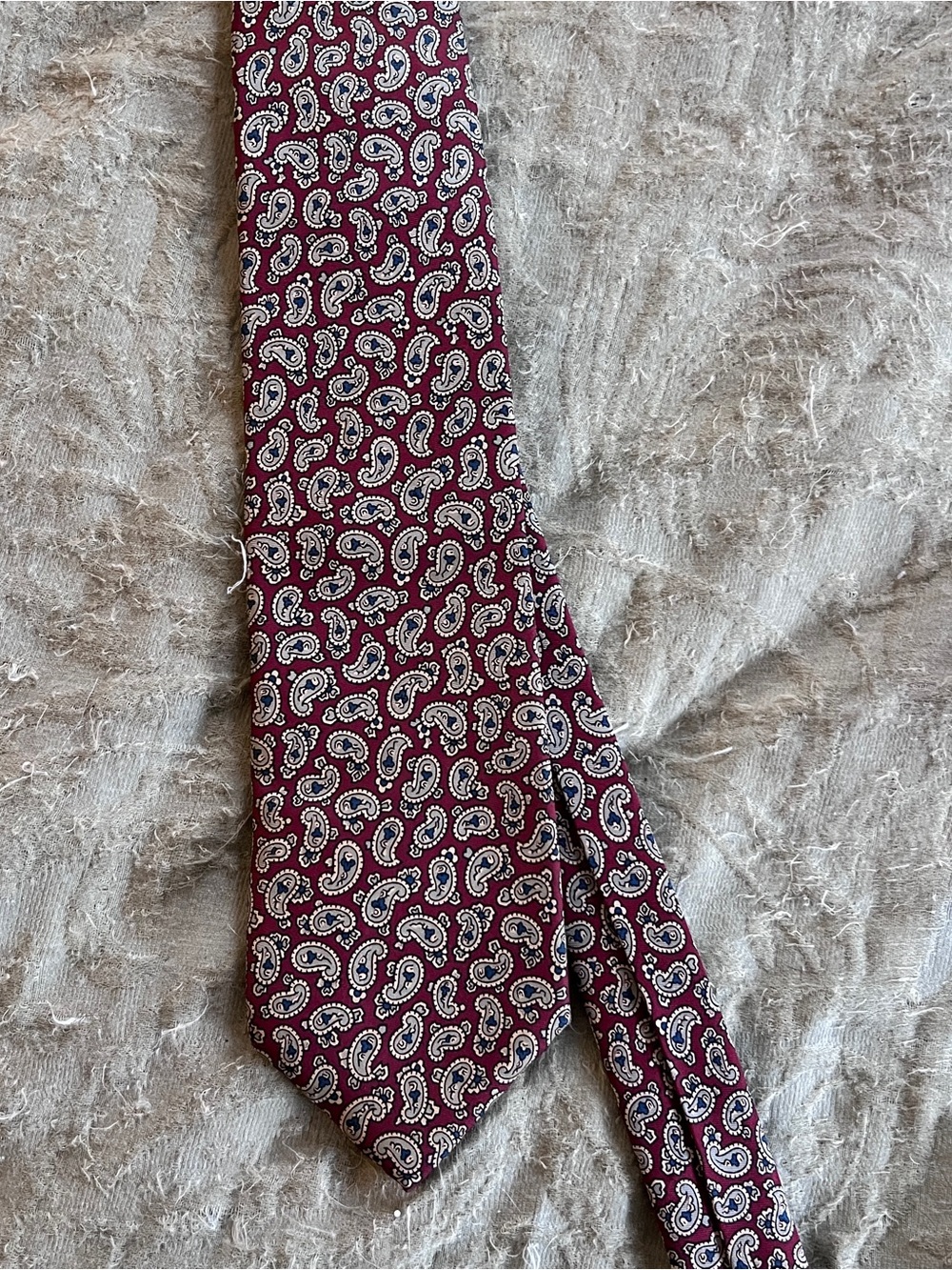 Vintage Londonderry Silk Necktie Paisley Retro Grandpa Core Preppy Office Wear